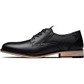 Jousen Men's Dress Shoes Leather Wingtip Oxford Shoes | Comfort Oxfords Business Formal Lace Up Brogue Retro Derby Shoes