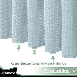 Dynamene Extra Long Shower Curtain, 84 Inch Long