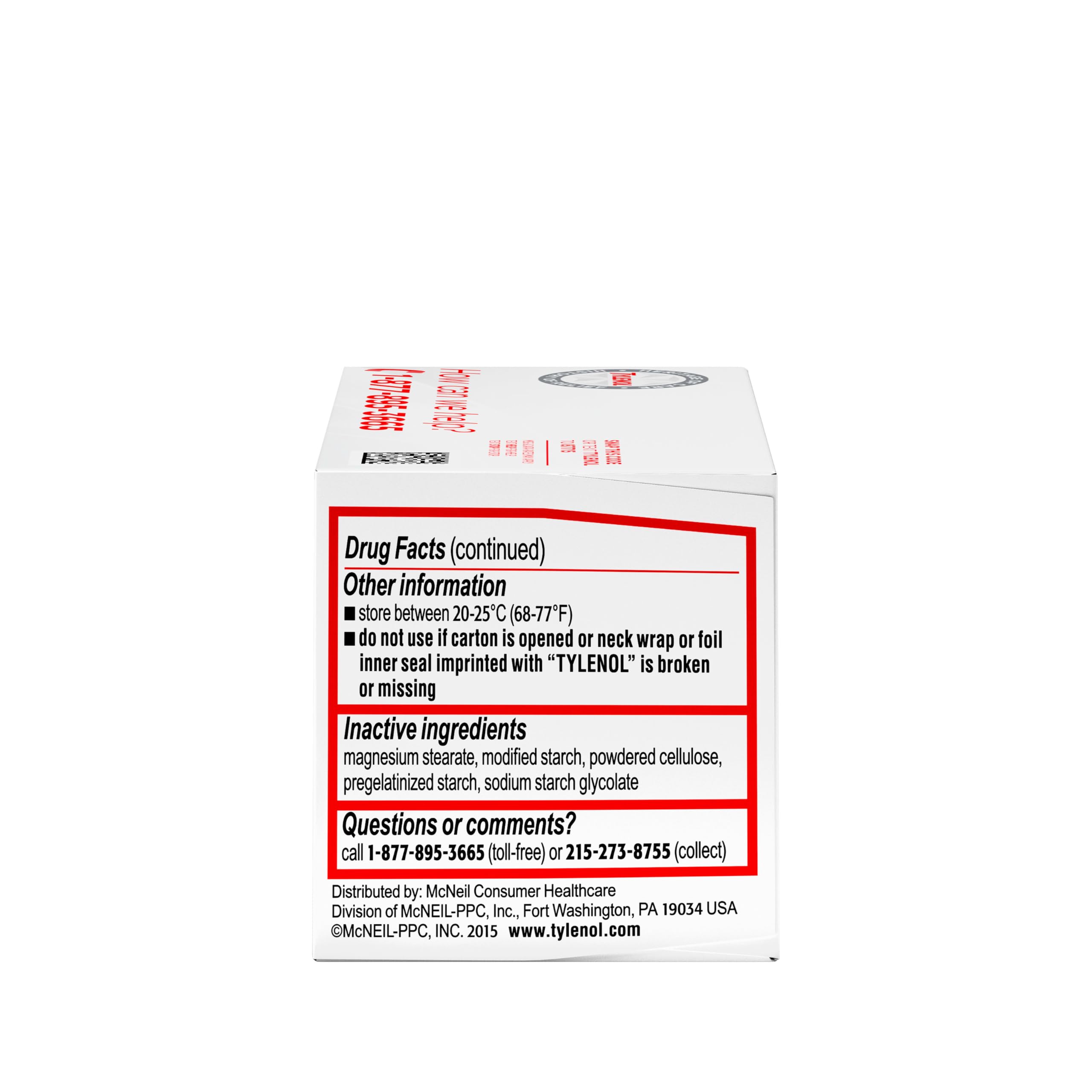 Tylenol Regular Strength Tablets with 325 mg of Acetaminophen, Fever Reducer & Pain Reliever for Headache, Backache, Muscle Aches, Joint Pain & Menstrual Cramps, 100 ct
