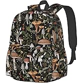 sunwarshile Mushroom Backpack Book Bags Lightweight Casual Laptop Backpacks Travel Daypack For Man Woman