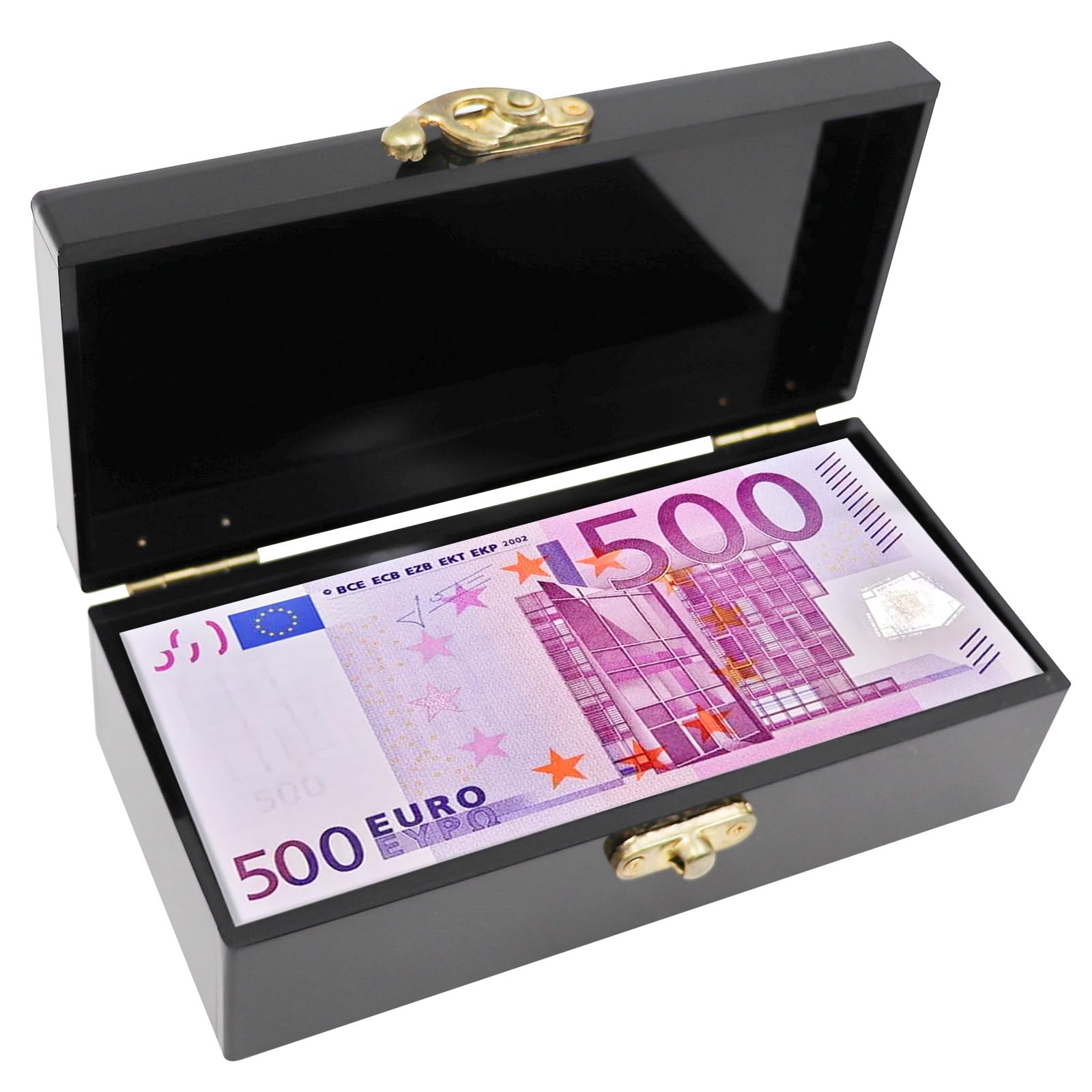 Black Acrylic Lockable Cash Box, Money Box for Cash, Money Holder, Cash Organizer, Single Row Currency Tray, Money Storage Box, Money Organizer for Cash