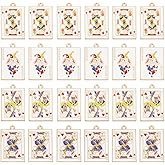 SUNNYCLUE 1 Box 24Pcs 4 Styles Playing Card Charms Poker Charm Alloy Enamel Light Gold Colors Jack Queen King Joker Cards Charm for Jewelry Making Charms DIY Keychain Bracelet Earrings Necklace Anklet