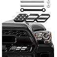 TRD Grille Decor Badge, 3-Color Upgrade Emblem, Grille Insert Trims, Tri-Color Grille Badge Emblem Car Decoration Accessories Fit for Tacoma 4Runner Tundra Sequoia Rav4 Highlander (Grey)