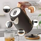 VonShef Fika Kettle and Toaster Set Nordic Cream Wood 1.7L 2 Slice 6 Browning view 4