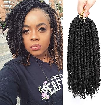 Xuyasu Spring Senegalese Twist Crochet Braids Curly End Havana