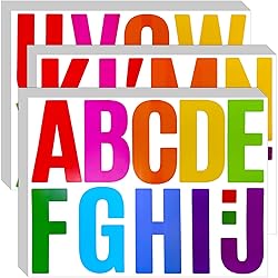 Bemeol 30 Sheets Letter Stickers 4 Inch Alphabet