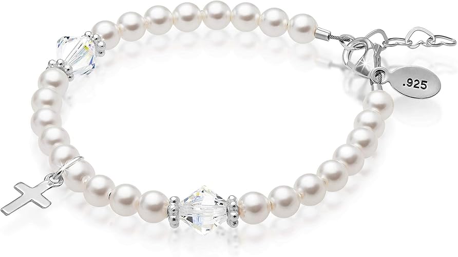 christening charm bracelet