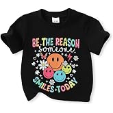 Happy Town Toddler Clothes Baby Boy Girl Smiley Face Shirt Short Sleeve T-Shirt Tee Summer Tops Outfits