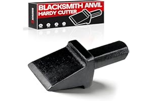 Blacksmith Anvil Hardy Cutter compatible with 3/4 Inch Shaft - Heavy-Duty Hot Cut Forge Tool (Black)