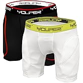 Youper Boys Youth Padded Sliding Shorts with Cup Pocket for Baseball, Football, Lacrosse