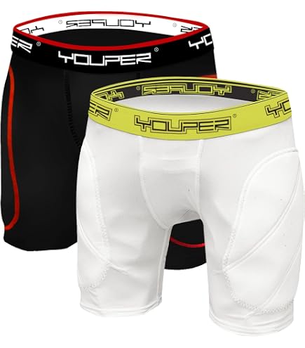 Short De Compression Rembourré Pour Enfant – Protection Hanches/cuisses – Polyester/élasthanne – Pour Football, Rugby, Basket… - 14