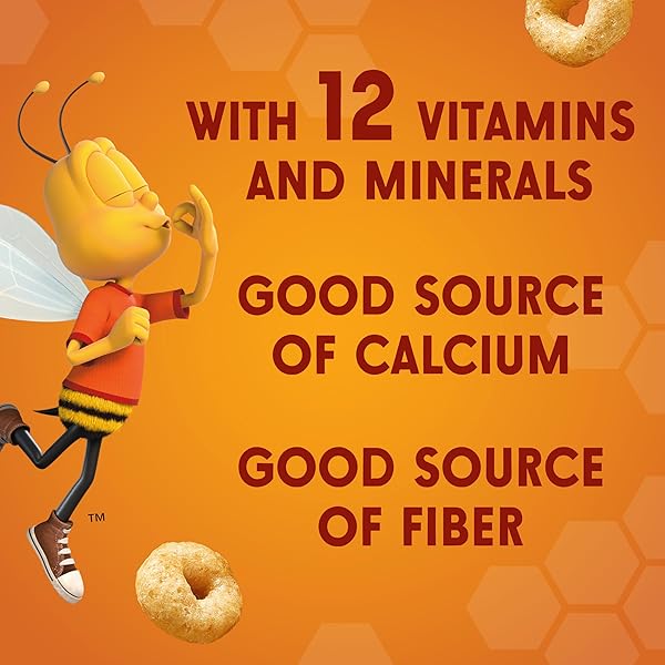 HONEY NUT CHEERIOS HEART HEALTHY BREAKFAST CEREAL, GLUTEN FREE CEREAL WITH WHOLE GRAIN OATS, GIANT SIZE, 27.2 OZ