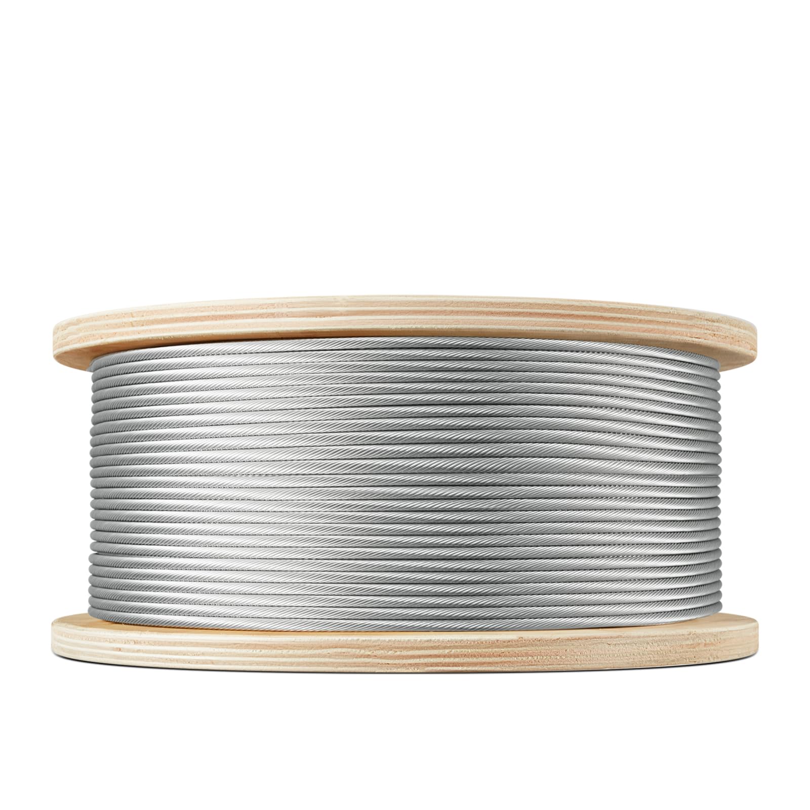 Photo 1 of (USED/FAIR) VEPURLT Stainless Steel Cable 500FT, T316 Marine Grade Wire Rope Aircraft Cable 1 x 19 Strands Construction for Cable Deck Railing, Fence and DIY Balustrades