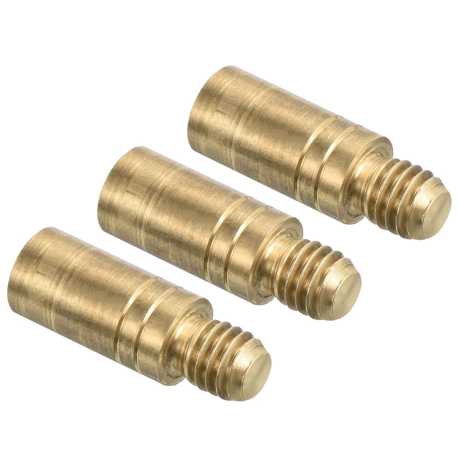 PATIKIL 2.5g Copper Dart Weight Add Accentuator 3 Pcs 12mm Length 2BA Thread Darts Weight Adjuster Dart Accessories Gold