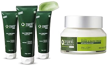 organic harvest shine and glow cream