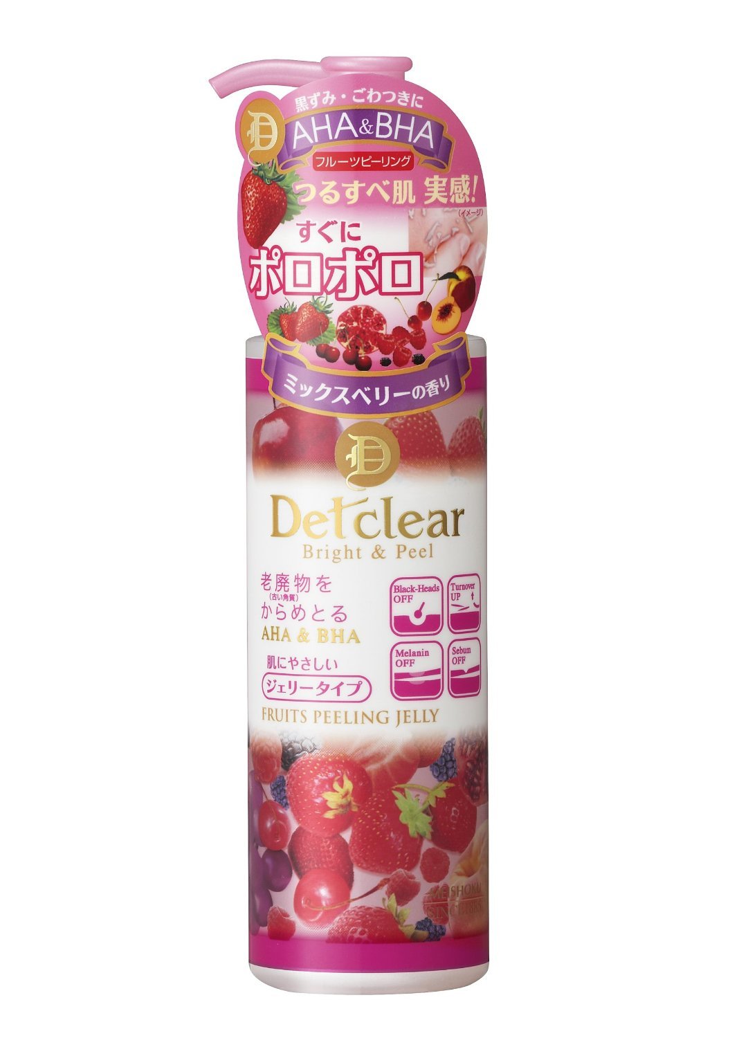 Det Clear Bright & Peel Peeling Jerry - 180mL - Mix Berry