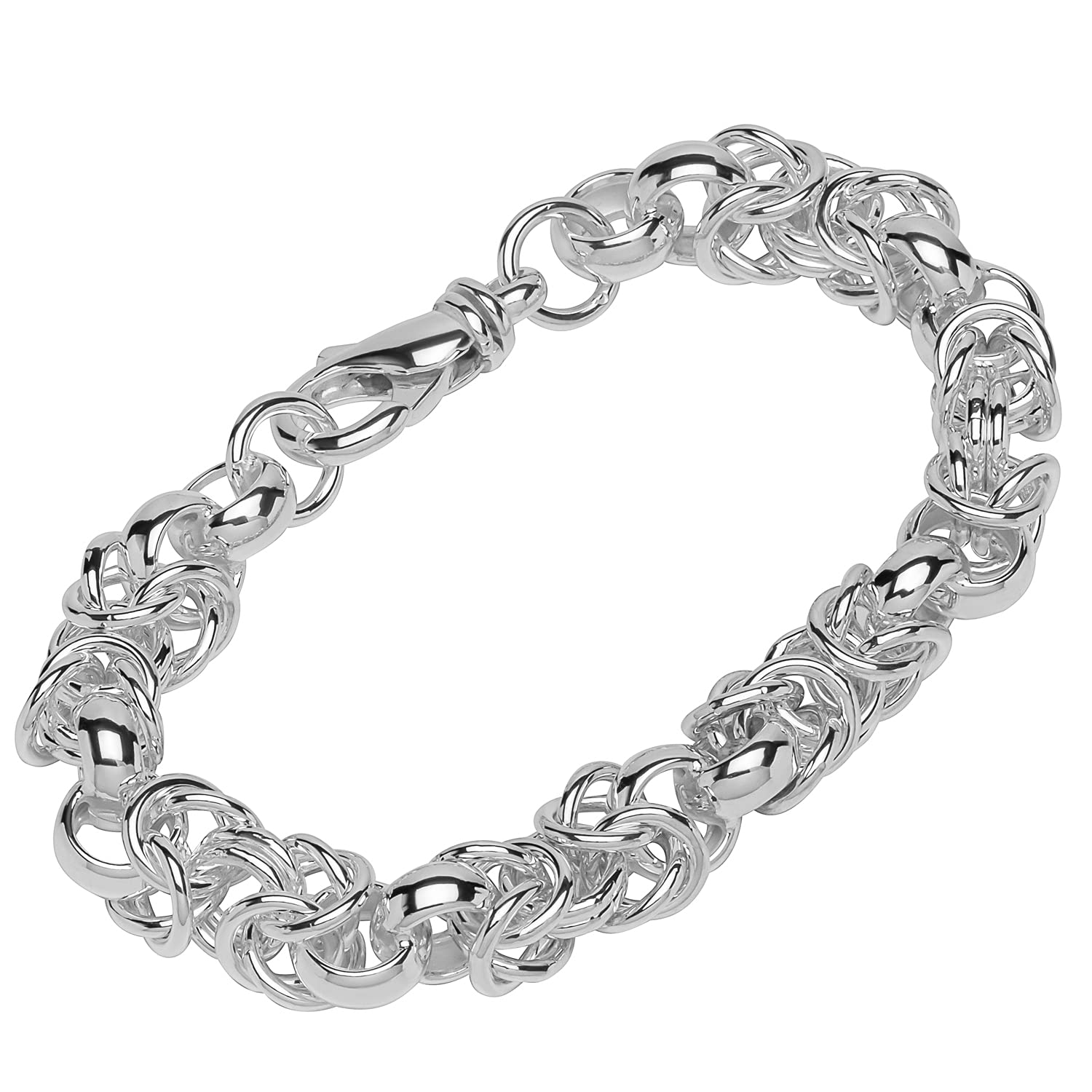 NKlaus bracelet 925 Sterling Silver 20cm designer chain ladies designer bracelet chain new 12115