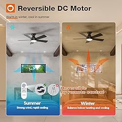 addlon Ceiling Fans with Lights, 42 Inch Low