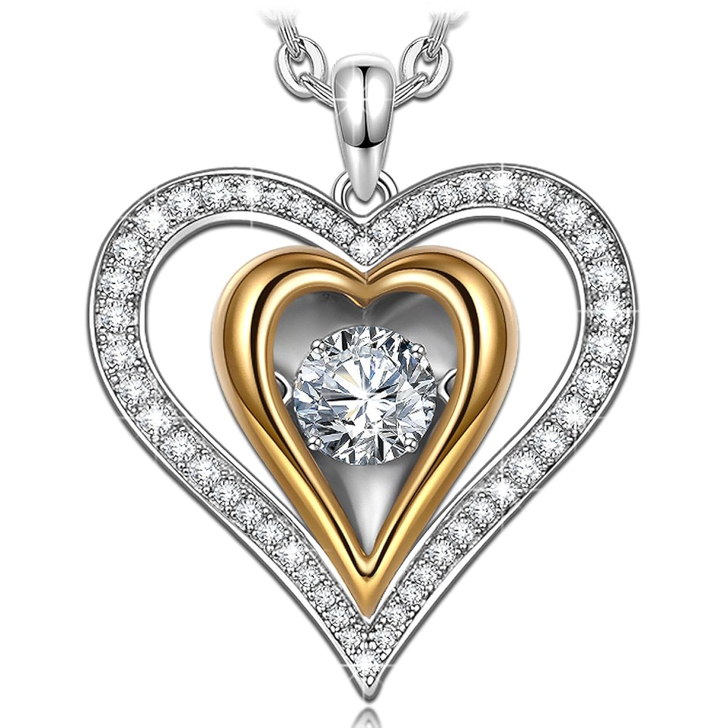 Dancing Heart Confesión de Amor Collar Mujer Plata