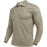 Deyeek Men's Polo Shirts Long Sleeve Golf Polo Shirts for Men Quick Dry UPF 50+ Sun Protection Polos Casual Collared Shirts