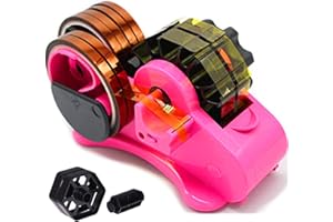 SHDSL Heat Tape Dispenser Sublimation - Multiple Roll Cut Heat Tape Dispenser 1" and 3" Core Double Reel Cores Sublimation for Heat Transfer Tape, Semi-Automatic Tape Dispenser with Compartment Slots