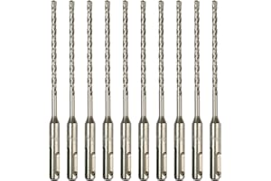 FF ERA 10-Pack SDS Plus 3/16" x 6" Rotary Hammer Drill Bits, Carbide Tipped for Brick, Stone and Concrete