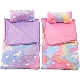 BABESIDE Baby Doll Blanket Set for 17-22 Inch Dolls, Pillow Set | Baby Doll Bedding Set, 4PCS Reborn Baby Doll Accessories with 2 Blankets &amp; 2 Pillows for Pretend Play