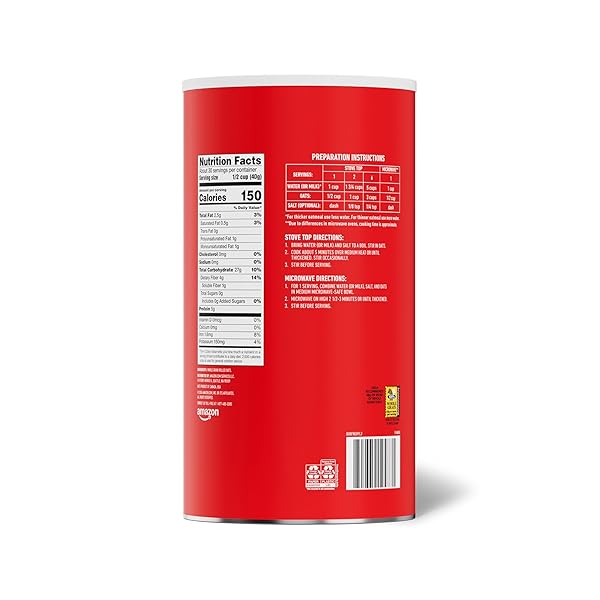 AMAZON SAVER, OLD FASHIONED OATS, 2.6 LB (PREVIOUSLY HAPPY BELLY, PACKAGING MAY VARY)