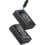 ENEGON 2-Pack LP-E17 Replacement Type-C Direct Charging Port Battery for Canon EOS R50 RP R10 R8,Rebel T8i, T7i, T6i, T6s, SL