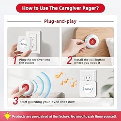 CallToU Wireless Caregiver Pager Smart Call System