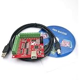 DEVMO Mach3 USB Interface Board USB CNC Controller 4 Axis Motion Control Card Interface Breakout Board for Stepper Motor Driver