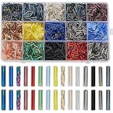 WADORN 2818Pcs 15 Colors Long Tube Glass Beads, 9mm Glass Bugle Seed Beads Twisted Spacer Loose Beads Mixed Color Craft Beads Accessories for DIY Bracelet Necklaces Crafting Jewelry Making Supplies