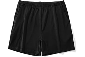 AIMPACT Mens Lounge Shorts Breathable Soft 4 Inch Lightweight Simple Active Shorts Sleep Bottoms