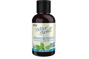 NOW Foods, Better Stevia Liquid, Glycerite, Zero-Calorie Liquid Sweetener, Low Glycemic Impact, Certified Non-GMO, 2-Ounce