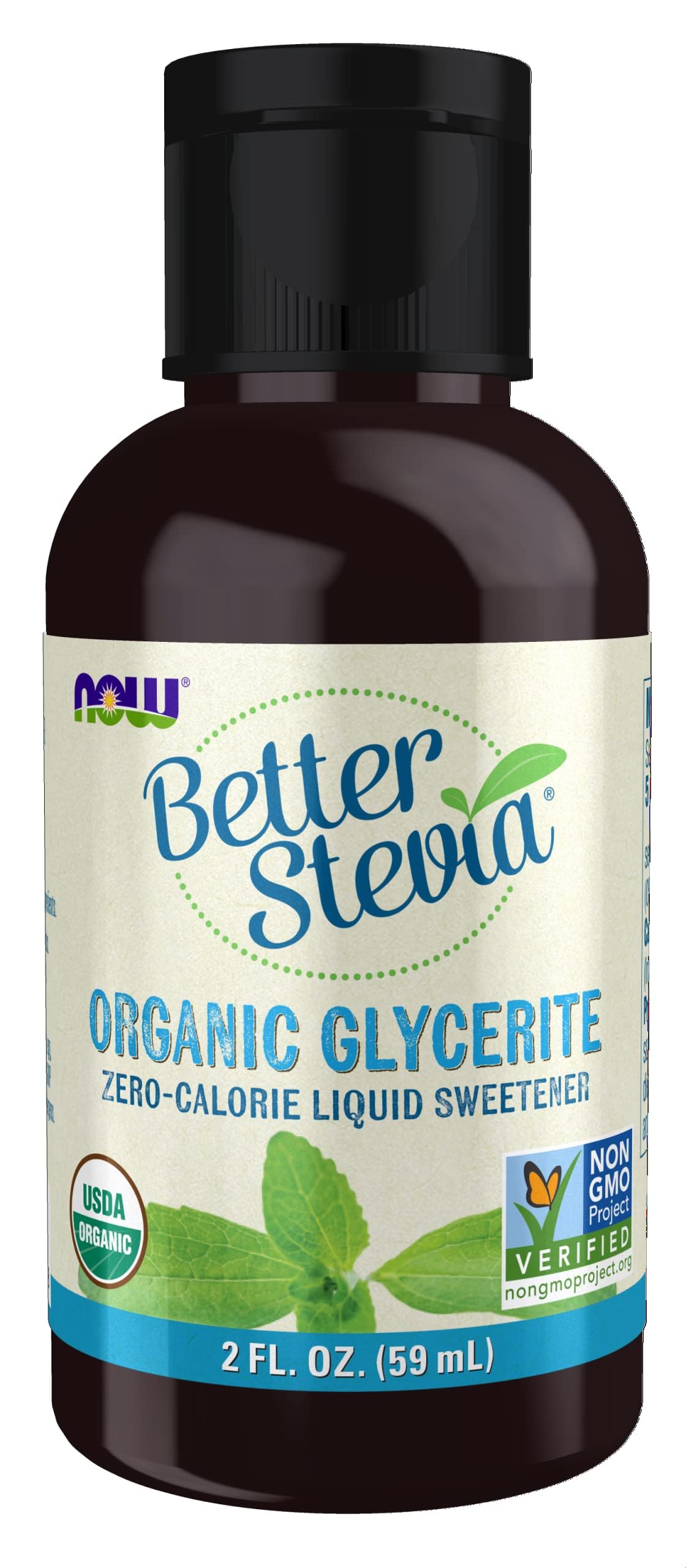 Better Stevia Liquid Sweetener Glycerite (60 ml) - Now Foods