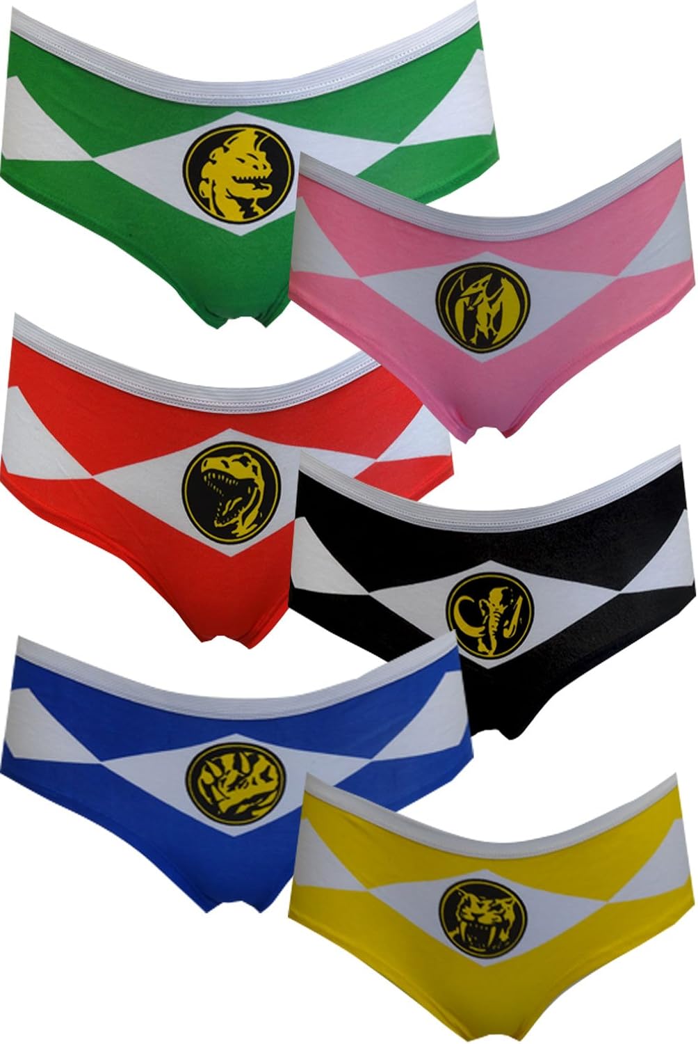 Power Rangers Womens Stretch Hipster 6 Pack Panties at Amazon Women’s