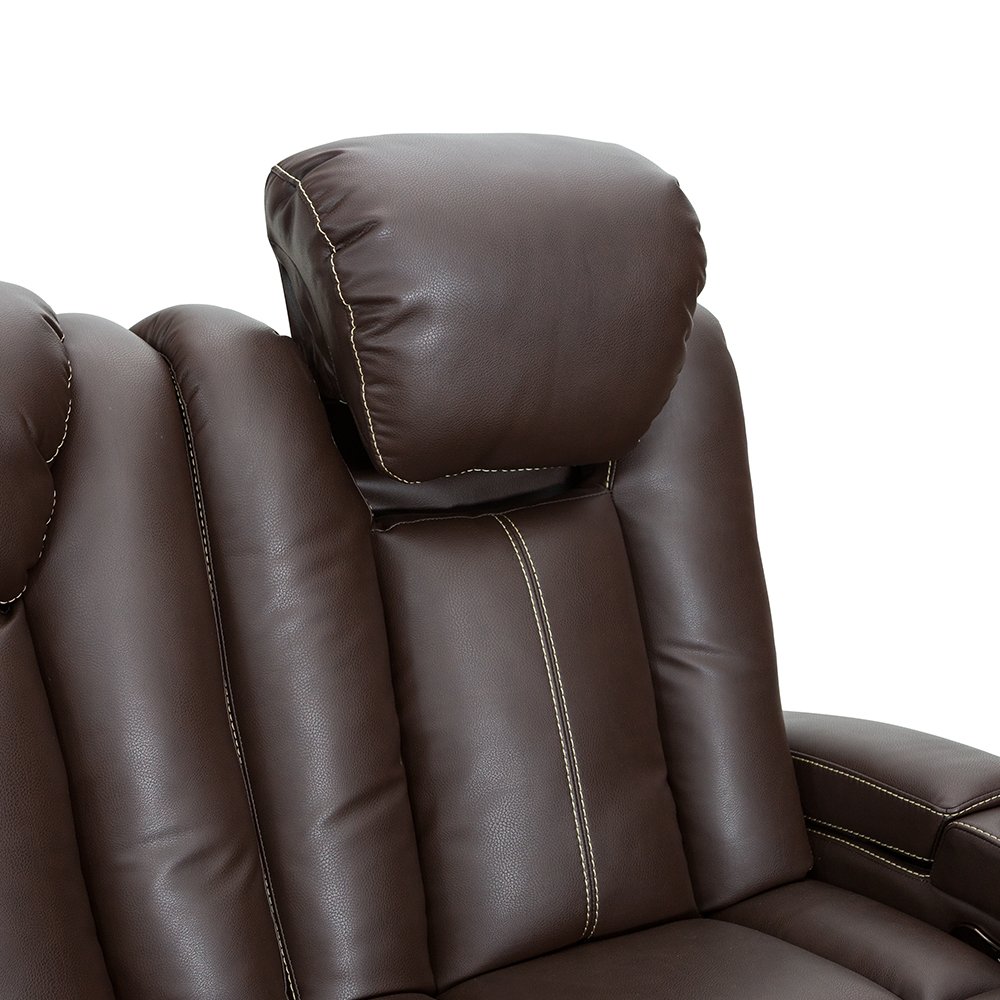 Seatcraft Republic Leather Home Theater Seating Power Recline (Row of