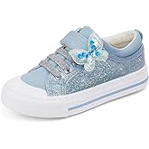 ToandonToddler Kids Sneakers Sparkle Fashion Glitter Sequins Canvas Shoes