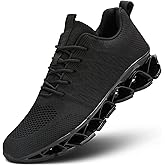 Mens Running Walking Shoes Lace-up Blade Tennis Casual Fashion Sneakers Comfort Non Slip Work Sport Athletic Trainers
