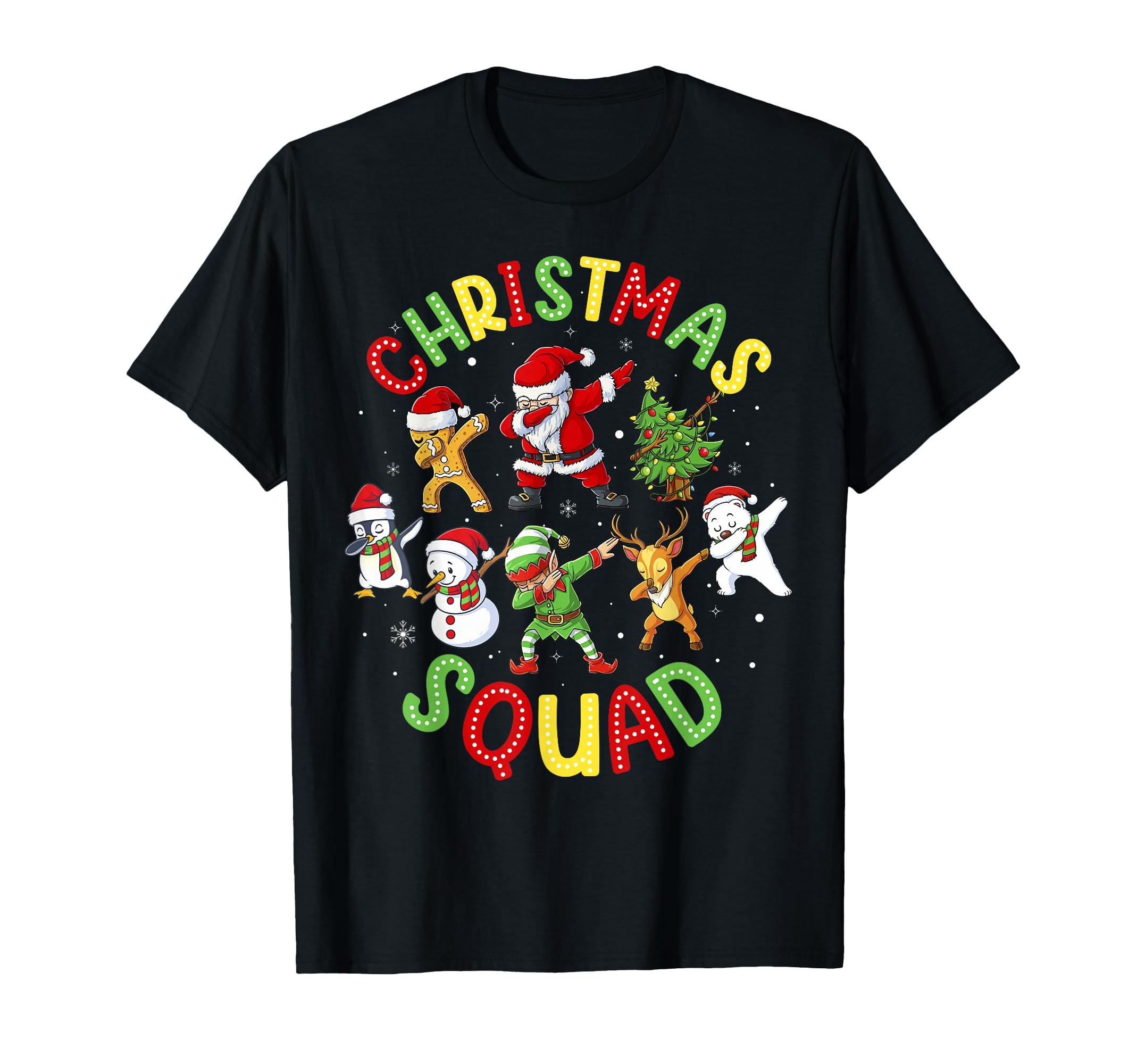 Photo 1 of *RED* Christmas Squad Santa Dabbing Elf Family Matching Pajamas T-Shirt - XL