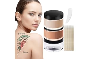 Xshows Tattoo Concealer, Professional Tattoo Cover Up Makeup Cream for Dark Spots, Scars, Vitiligo, And More