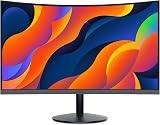 KOORUI 24 Inch Curved Monitor FHD 1080P 100Hz 1500R VGA HDMI Tilt Eye Care view 2