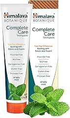Himalaya Botanique Complete Care Toothpaste, Herbal, Mint Flavor, Fights Plaque, Freshens Breath, Fluoride Free, No Artificia