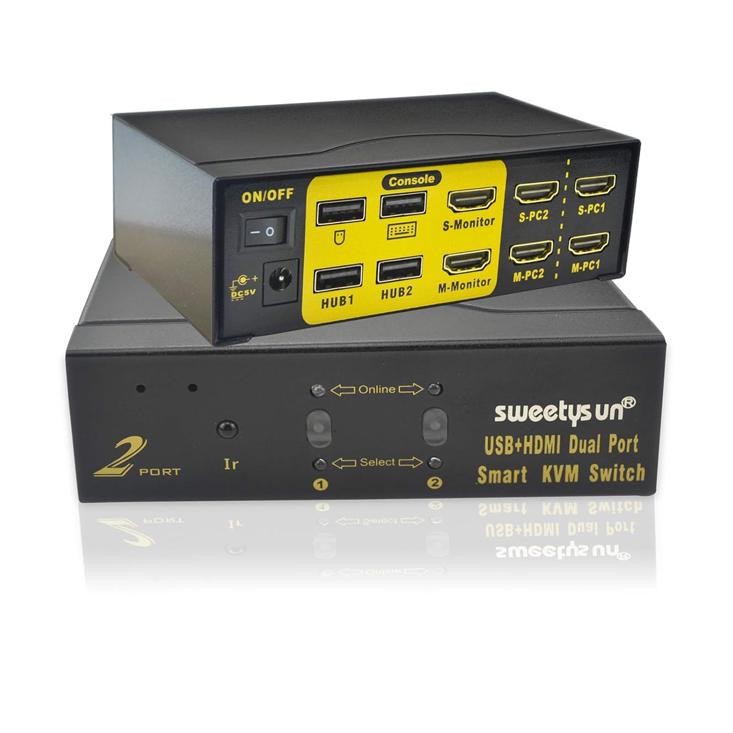 2 Port Dual Monitor KVM Switch HDMI Extended Amazon.in Electronics