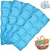 Ice Packs for Lunch Boxes Flexible - Reusable Slim Cooler Ice Packs 10” x 4” Long-Lasting Soft Freezer Packs for Lunch Bags, Coolers, Travel, Therapy & Camping, Food Safe Gel Cold Packs