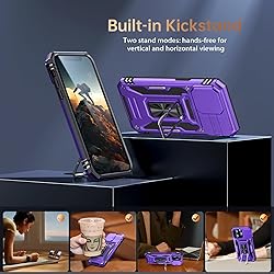 Goodon for iPhone 13 Pro Max Case with Sliding