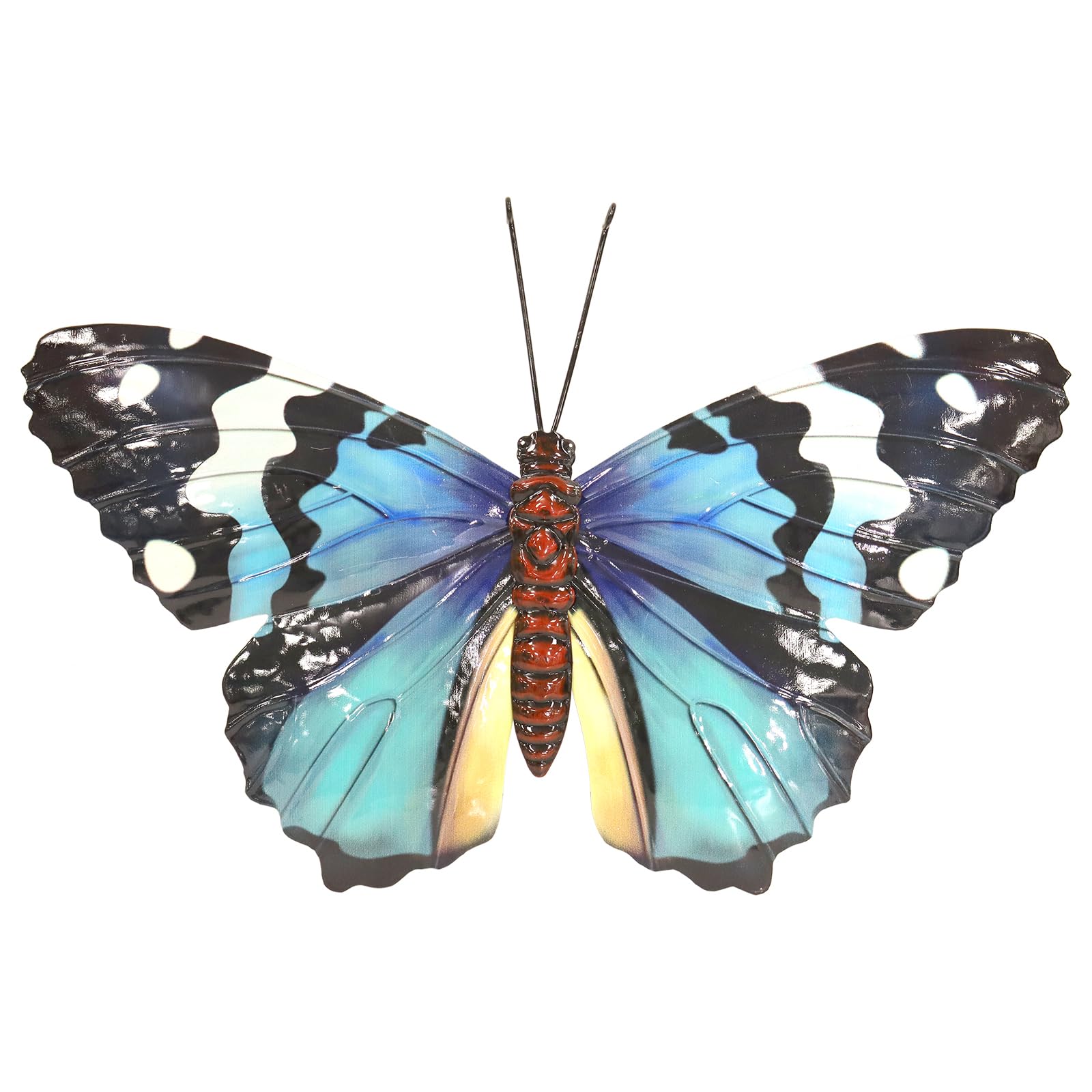 Primus Medium Metal Blue Butterfly Wall Art