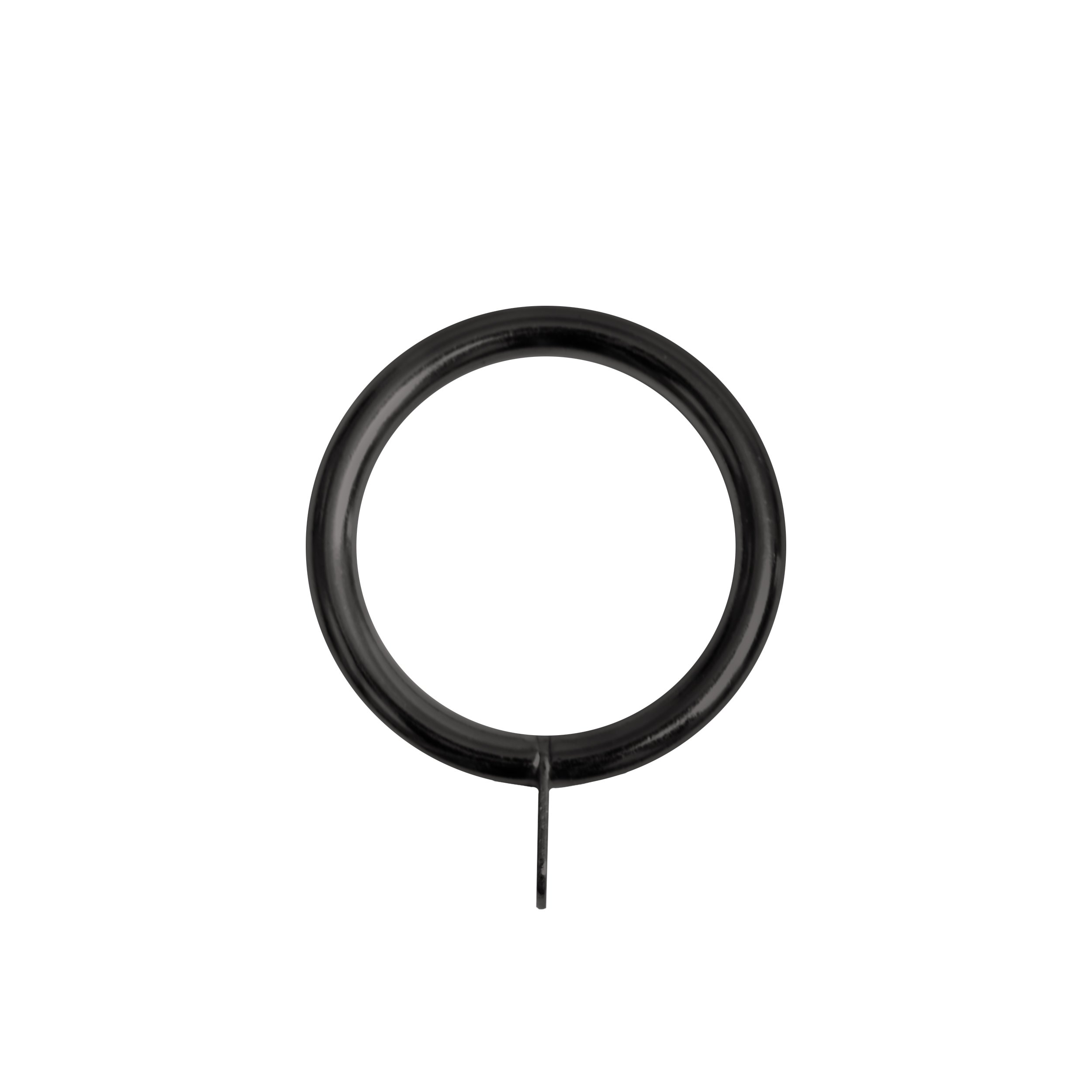 UK Curtain poles accessories curtain poles Metal Curtain Rings, 19 x 16 Millimeters, Black Nickel PACK OF 6