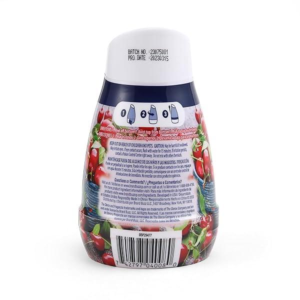 CLOROX FRAGANZIA GEL AIR FRESHENER CONE, CHERRY BURST SCENT – NO-PLUG, BATTERY-FREE AIR FRESHENER FOR SMALL ROOMS, CLOSETS, KITCHENS, BATHROOMS, OFFICES AND MORE, 6 OUNCE