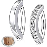 ONESING 3-12 Pcs 14G Belly Button Rings Belly Rings for Women CZ Opal Navel Rings Belly Piercings Jewelry Belly Barbells Stainless Steel Body Belly Button Piercing Jewelry